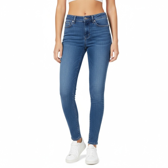 Seven7 Jeans Womens Size 12 Blue High Rise Skinny Tummyless Stretch Denim Casual - Picture 1 of 6